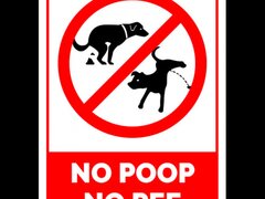 Semn no poop no pee